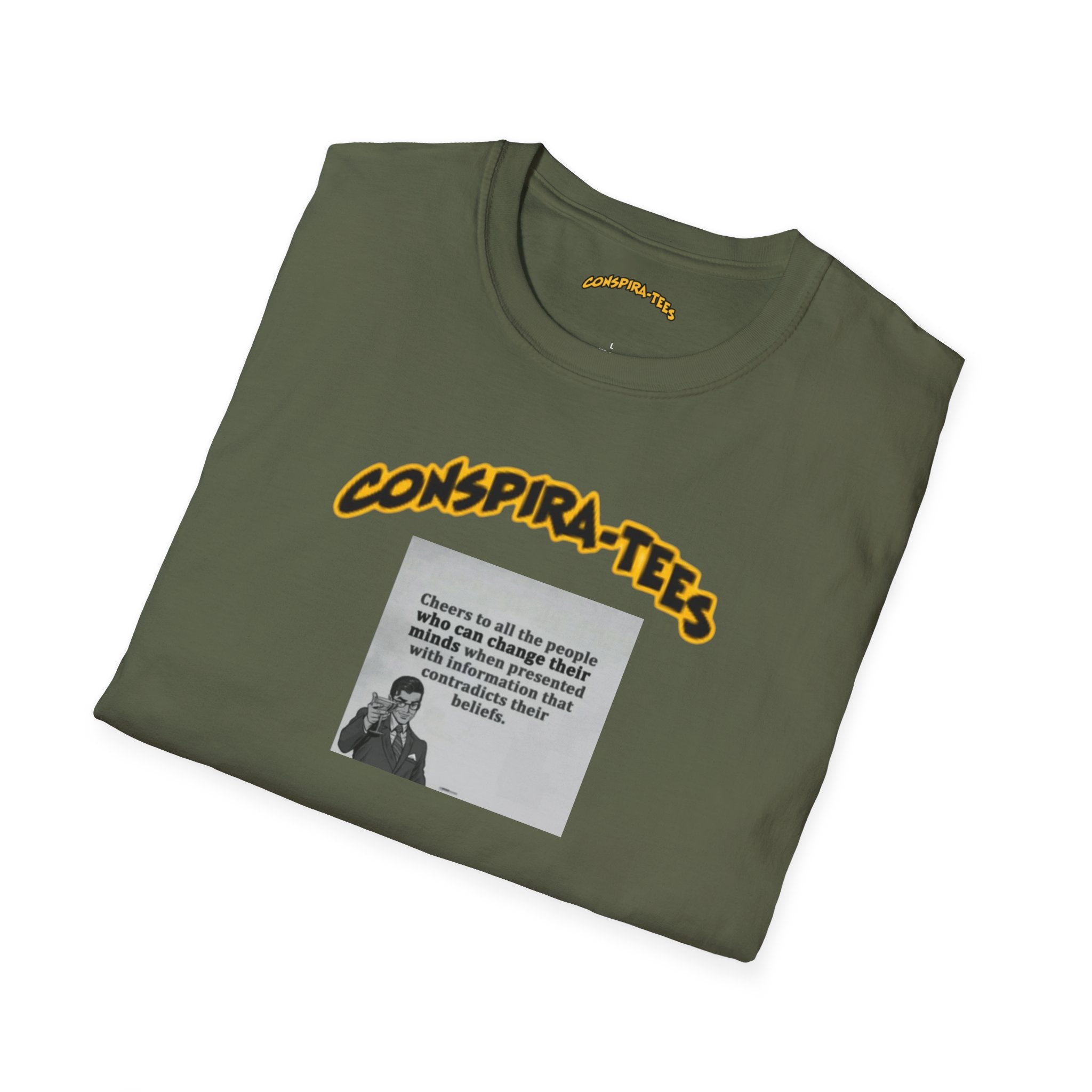 Cheers to an open mind Conspira-tee