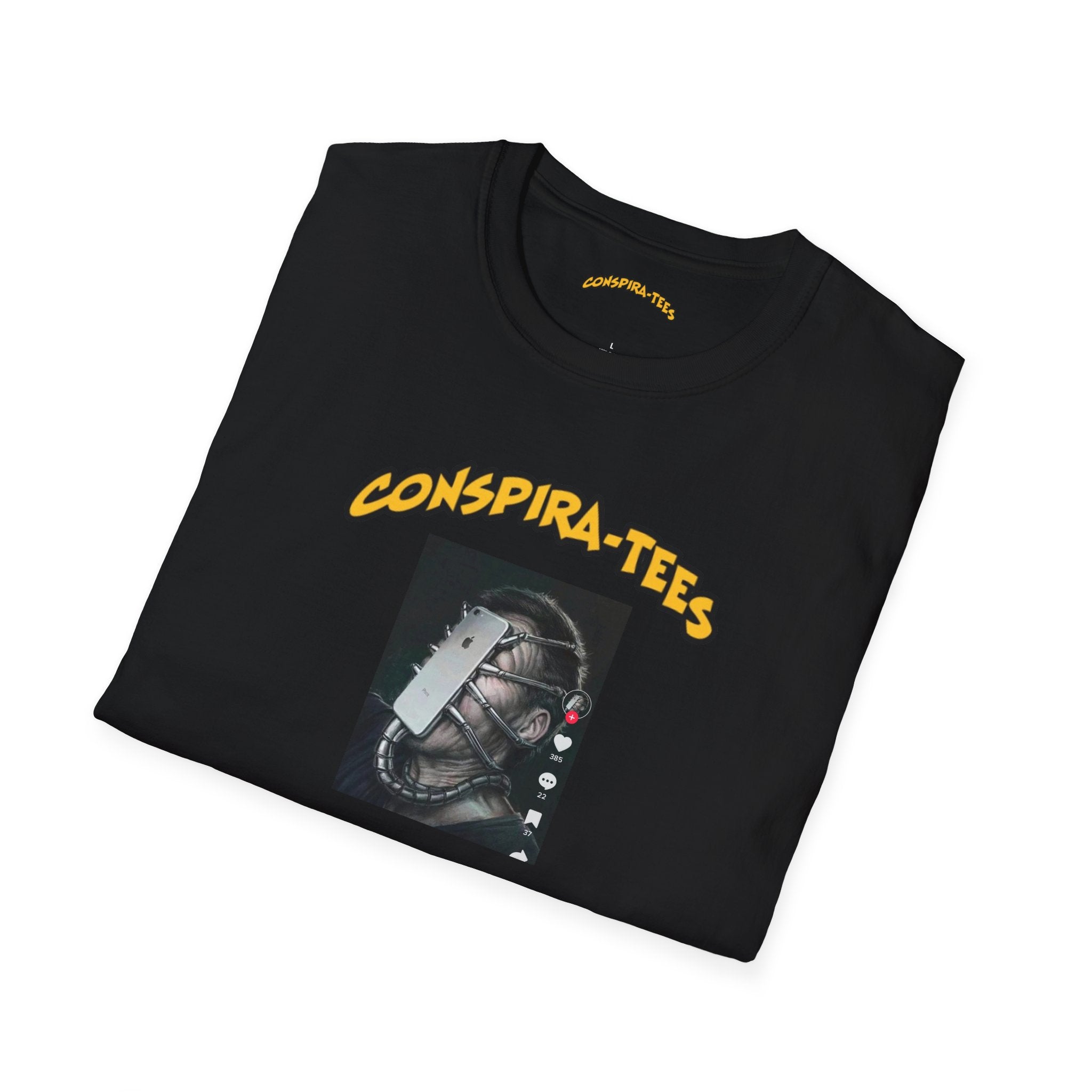 Phone, alien, tech addiction, Conspira-tee