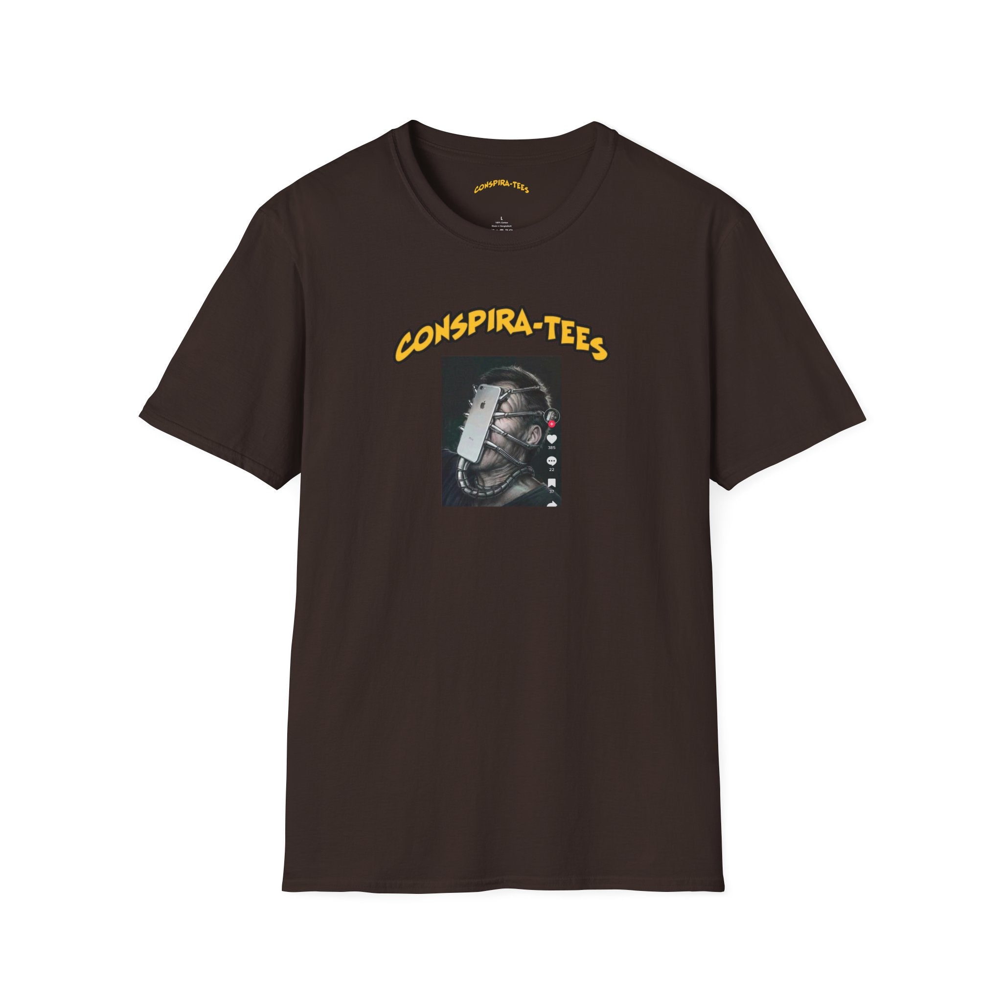 Phone, alien, tech addiction, Conspira-tee