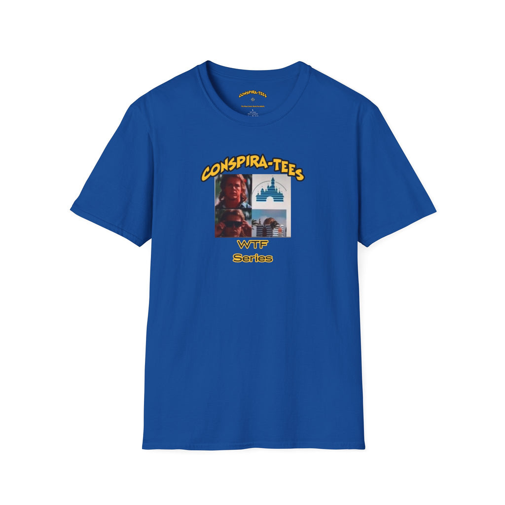 Pair-a-dice lost Conspira-tee. Why do cruises stop at Epstein Island?
