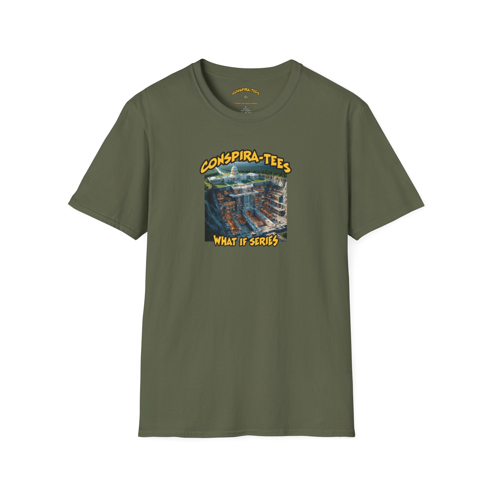 City Under The Capitol Building Conspira-tee. There is said to be around 1400 Deep Underground Military Bases in the US alone. Look up Subtropolis if you’re interested. It’s amazing!
