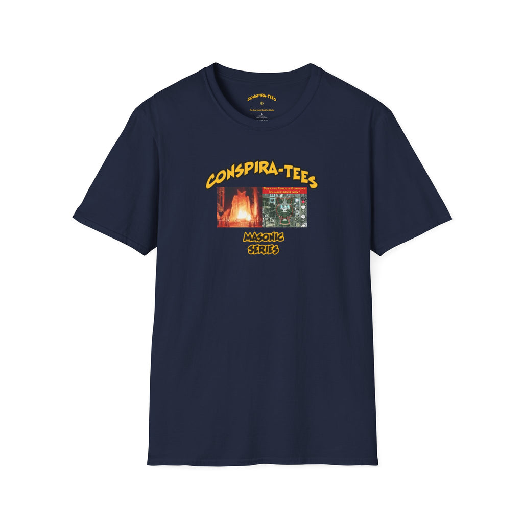 Bohemian Grove Conspira-tee. A 2 week retreat in California for elites, politicians, and CEO’s. Secretive rituals, and high level networking continue to fuel NWO conspiracy theories