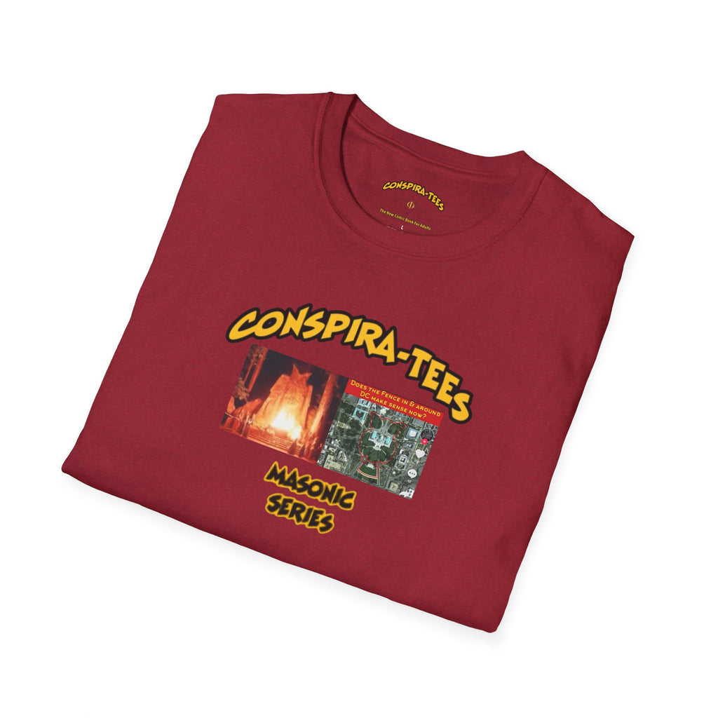 Bohemian Grove Conspira-tee. A 2 week retreat in California for elites, politicians, and CEO’s. Secretive rituals, and high level networking continue to fuel NWO conspiracy theories