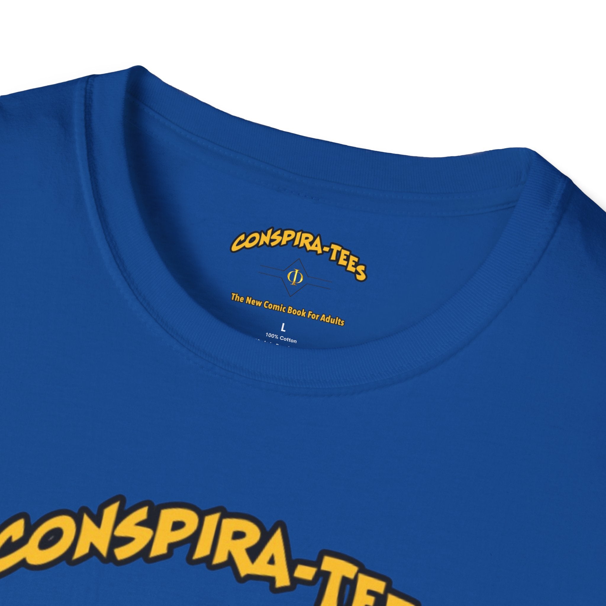 Swimming In The Kool Aid Conspira-tee.  Swimming in the Kool-Aid" means blindly following an ideology, leader, or corporate culture, without question.