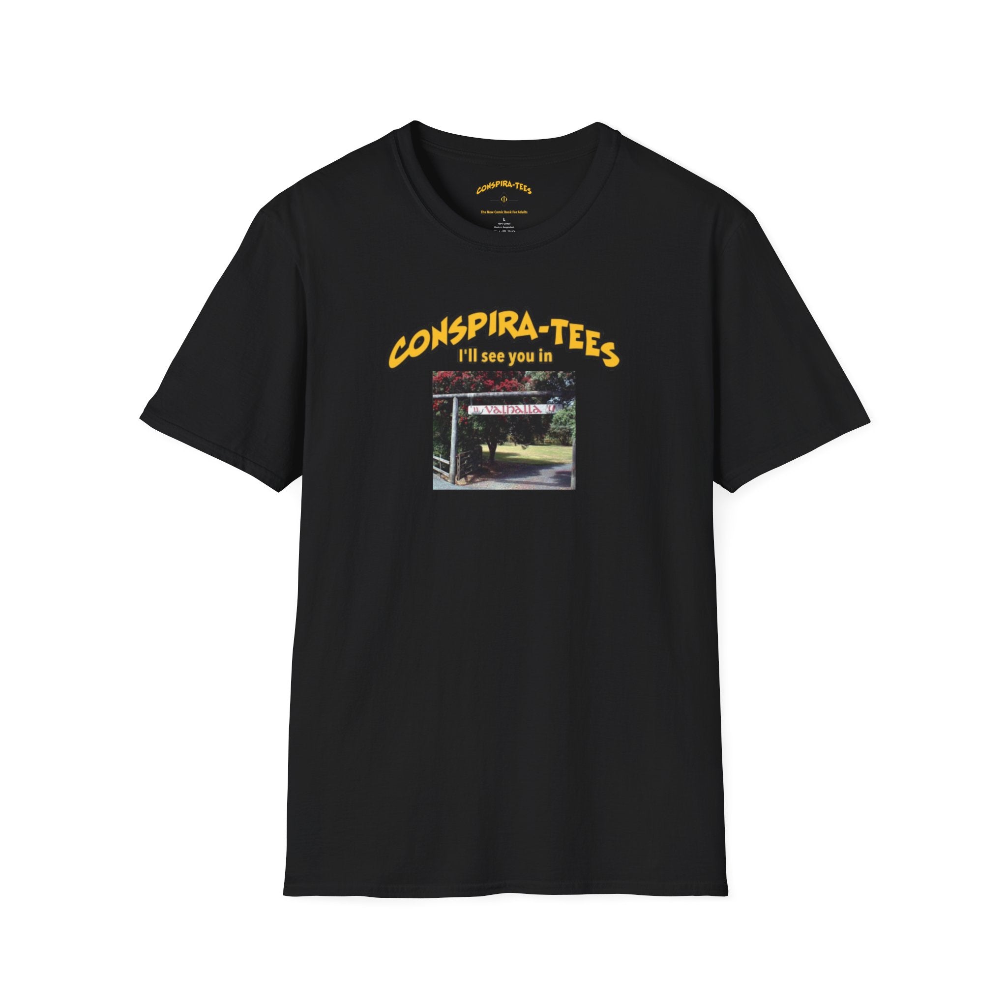 See you in Valhalla Conspira-tee. Some say Valhalla Is a witness relocation resort on Goat Island. Is Charlie Kirk alive? Was his death faked? Check out the movie Snake Eyes. 🍿