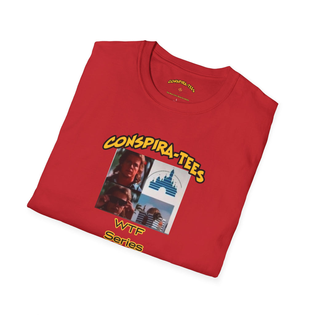 Pair-a-dice lost Conspira-tee. Why do cruises stop at Epstein Island?