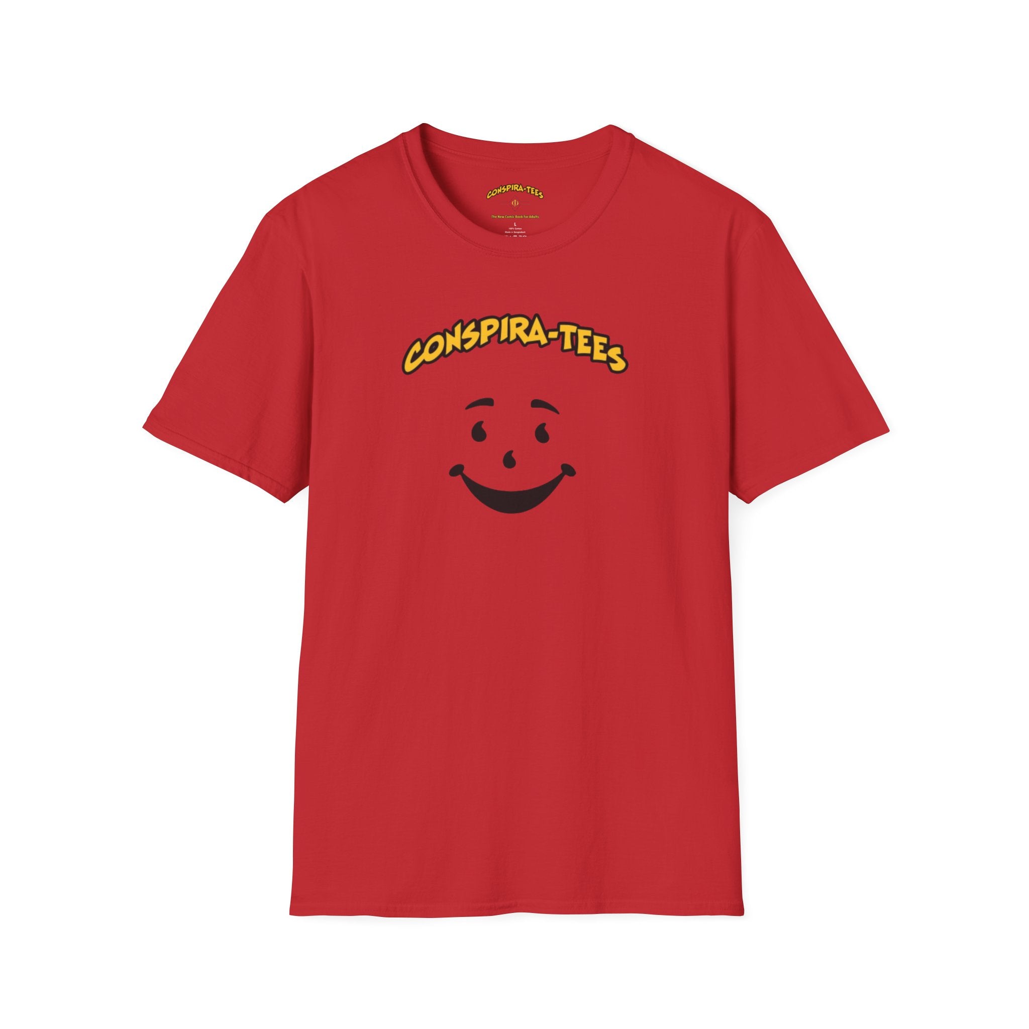 Swimming In The Kool Aid Conspira-tee.  Swimming in the Kool-Aid" means blindly following an ideology, leader, or corporate culture, without question.