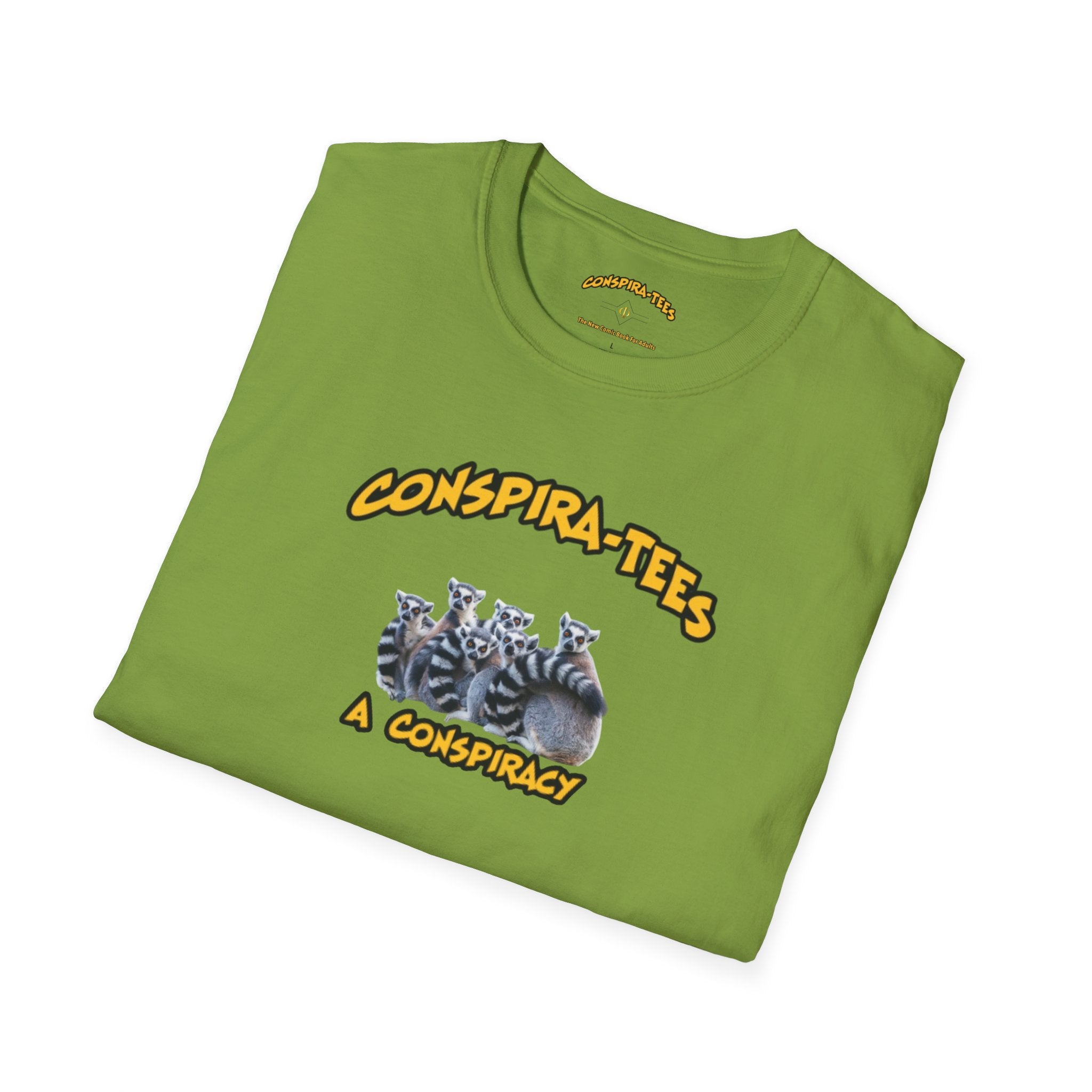 Conspiracy Conspira-tee. A group of lemurs is most commonly called a conspiracy. This unique collective noun refers to their social intelligence and cooperative behavior when outsmarting predators.