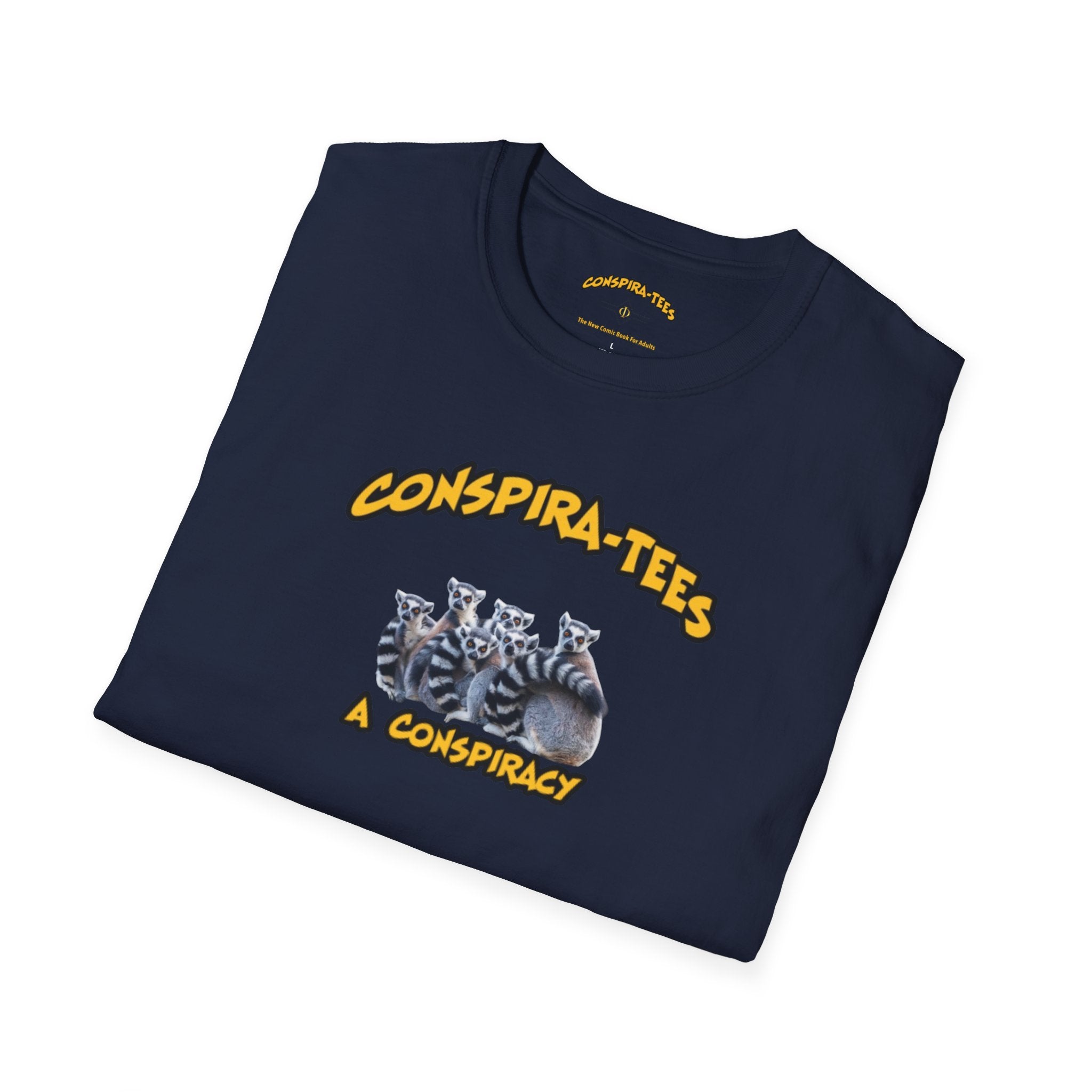 Conspiracy Conspira-tee. A group of lemurs is most commonly called a conspiracy. This unique collective noun refers to their social intelligence and cooperative behavior when outsmarting predators.