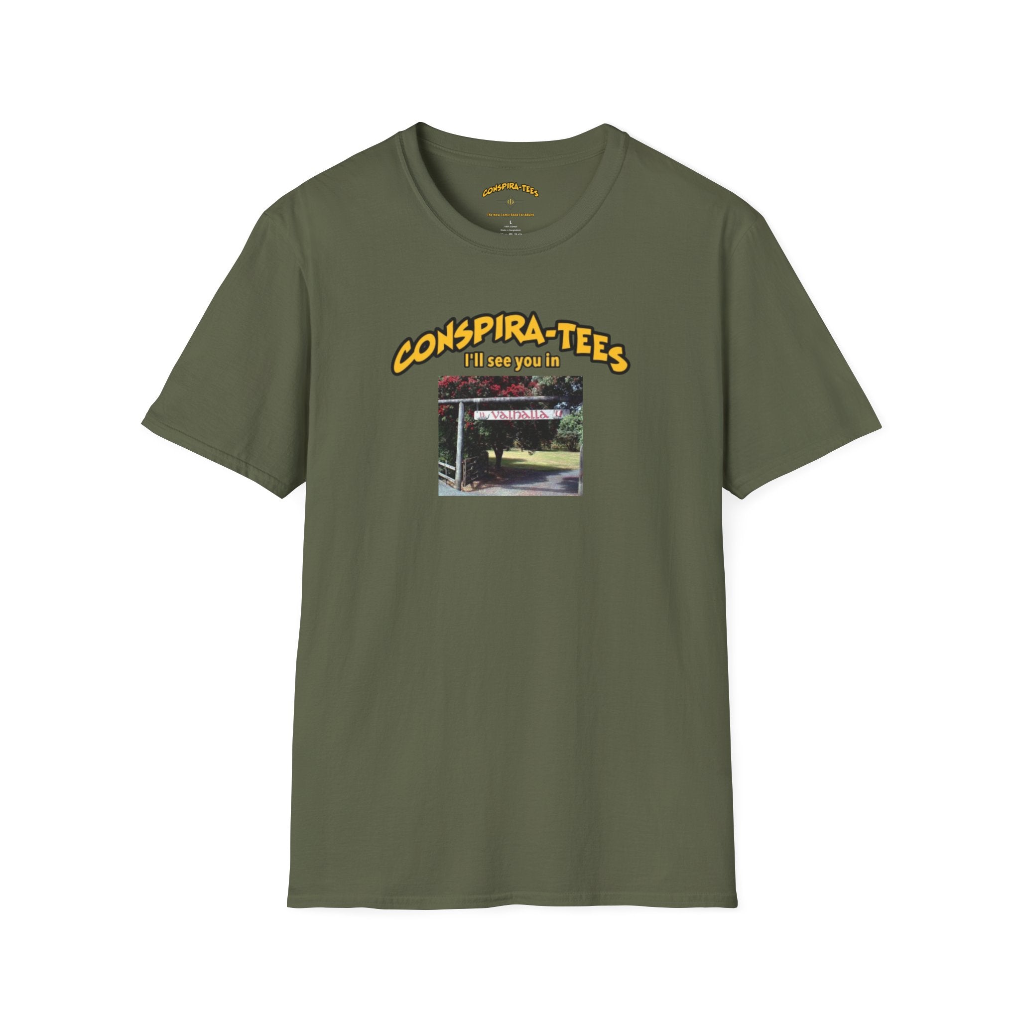 See you in Valhalla Conspira-tee. Some say Valhalla Is a witness relocation resort on Goat Island. Is Charlie Kirk alive? Was his death faked? Check out the movie Snake Eyes. 🍿