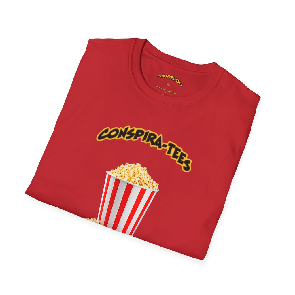 Get Your Popcorn Ready Conspira-tee. This phrase is heavily associated with an anonymous author who posted clues on 4chan/8chan, leading followers to believe that a curated "show" was unfolding...
