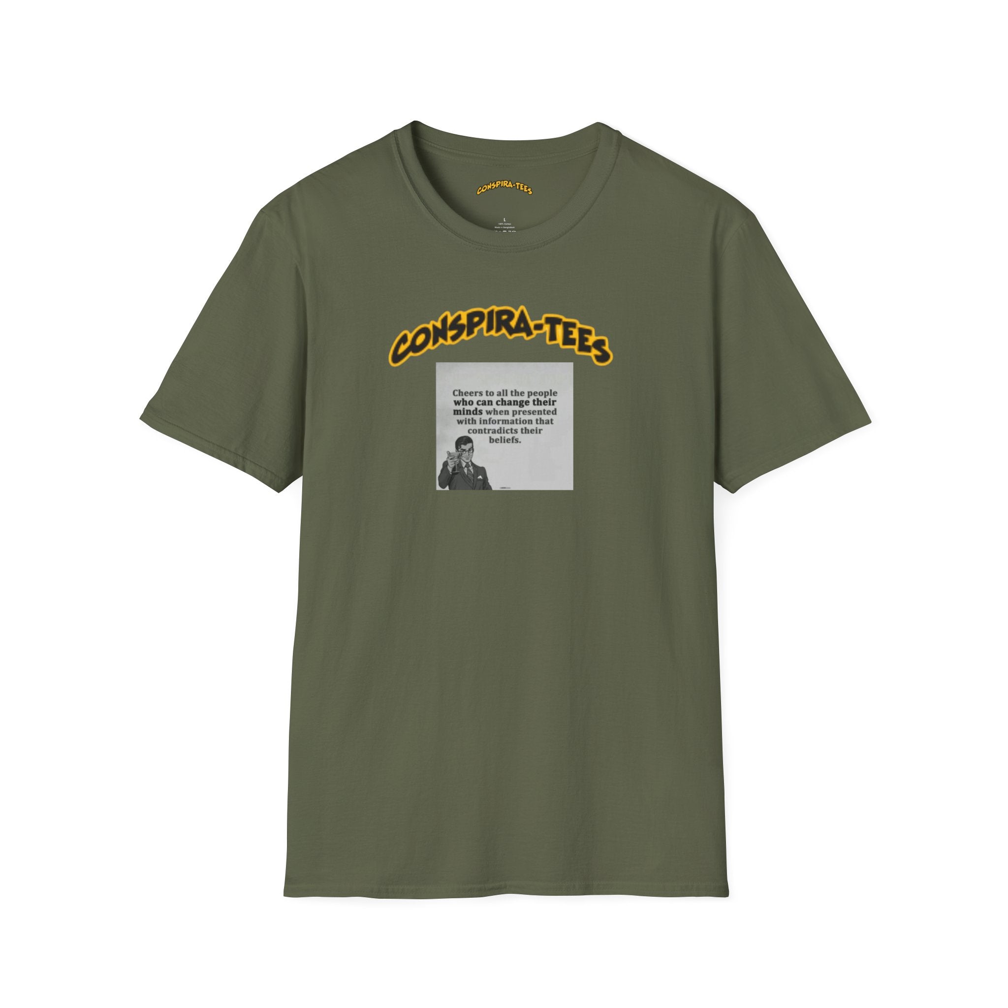 Cheers to an open mind Conspira-tee