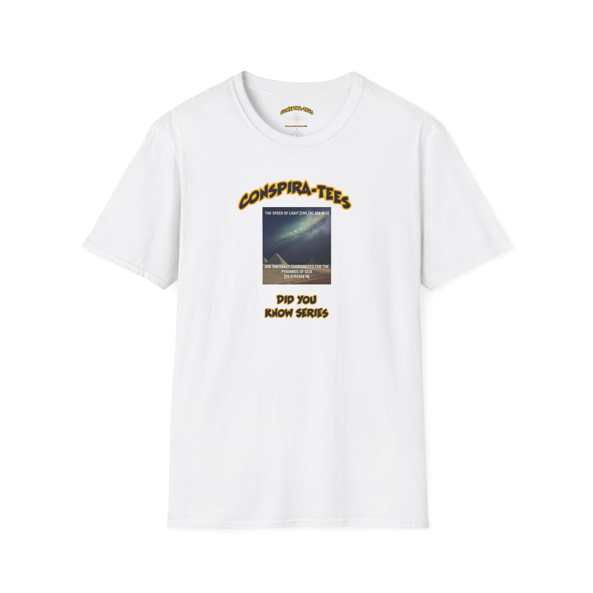 Coordinates of the pyramids of Gaza is the same number as the speed of light Conspira-tee.