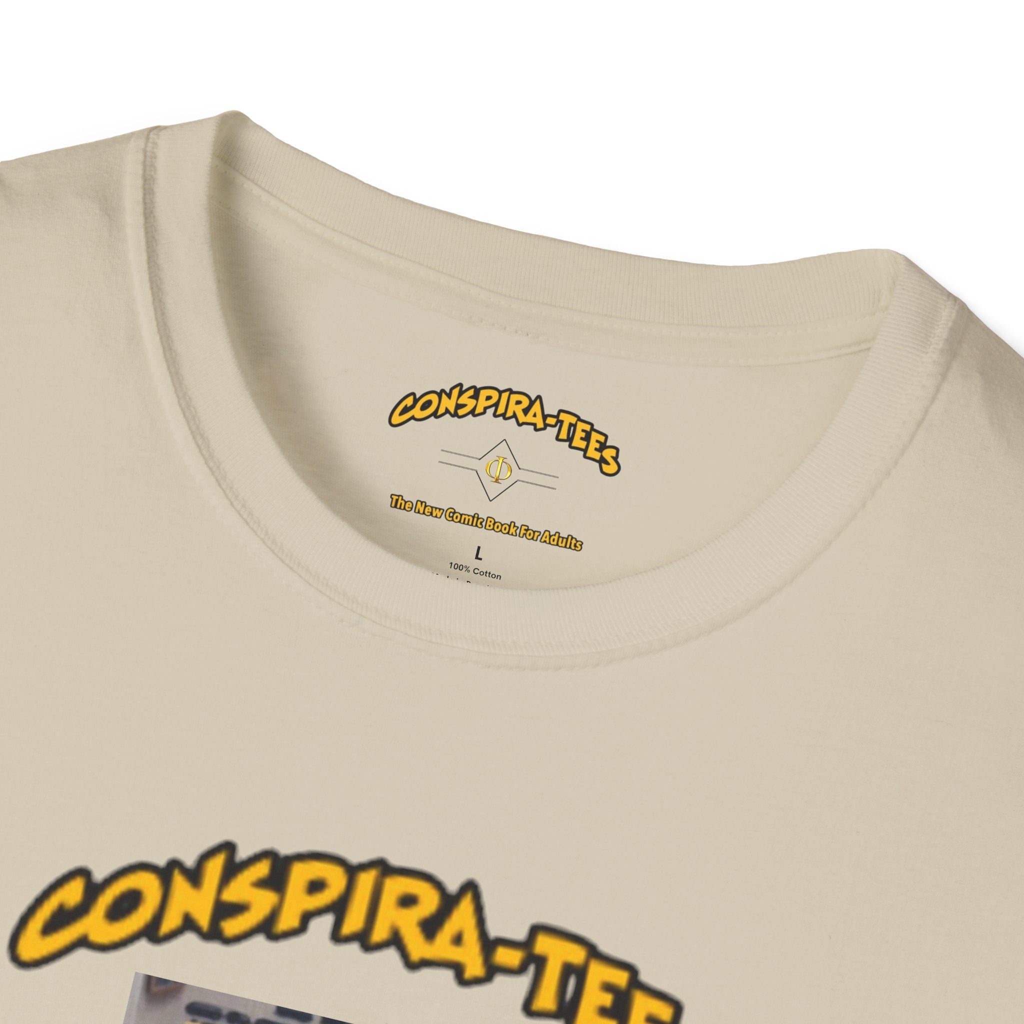 Biden train derailment painting Conspira-tee