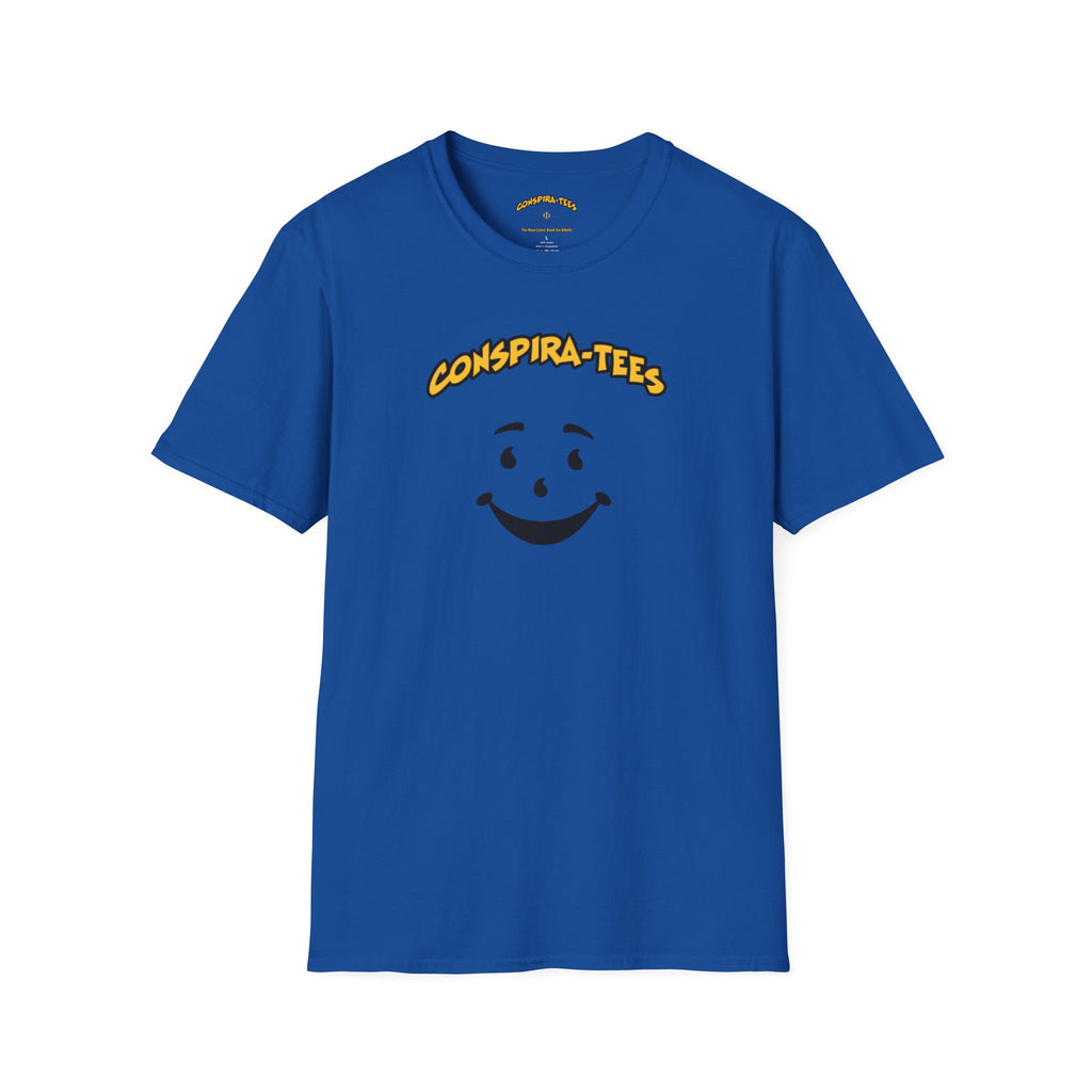 Swimming In The Kool Aid Conspira-tee.  Swimming in the Kool-Aid" means blindly following an ideology, leader, or corporate culture, without question.