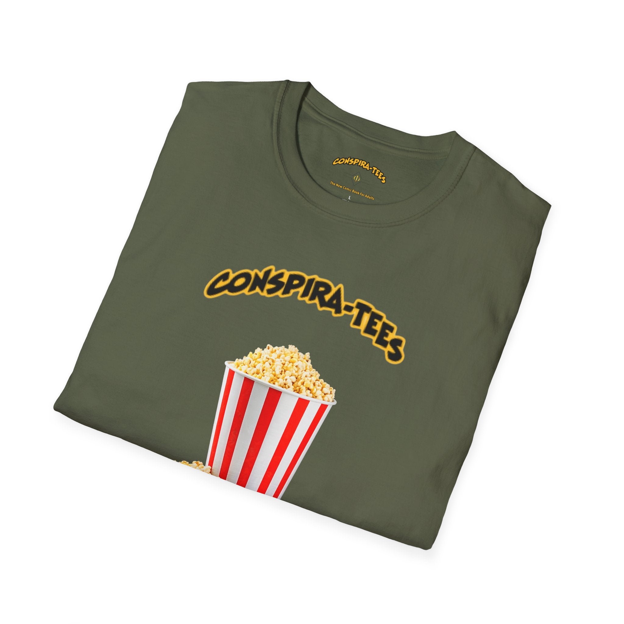 Get Your Popcorn Ready Conspira-tee. This phrase is heavily associated with an anonymous author who posted clues on 4chan/8chan, leading followers to believe that a curated "show" was unfolding...