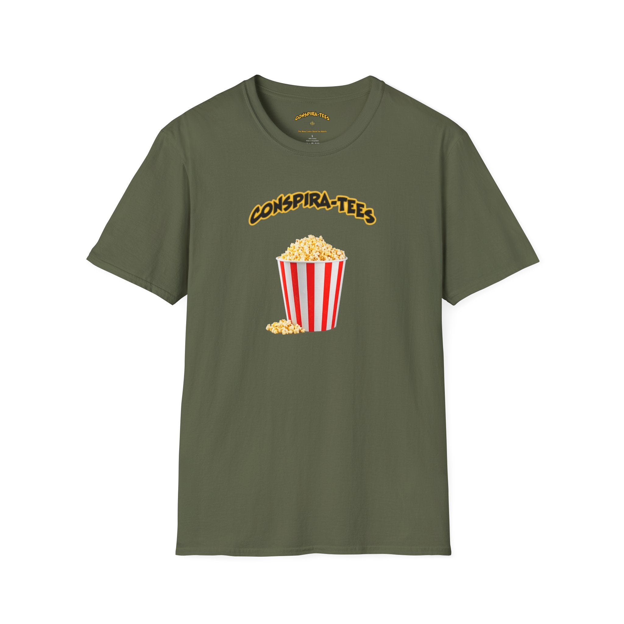 Get Your Popcorn Ready Conspira-tee. This phrase is heavily associated with an anonymous author who posted clues on 4chan/8chan, leading followers to believe that a curated "show" was unfolding...
