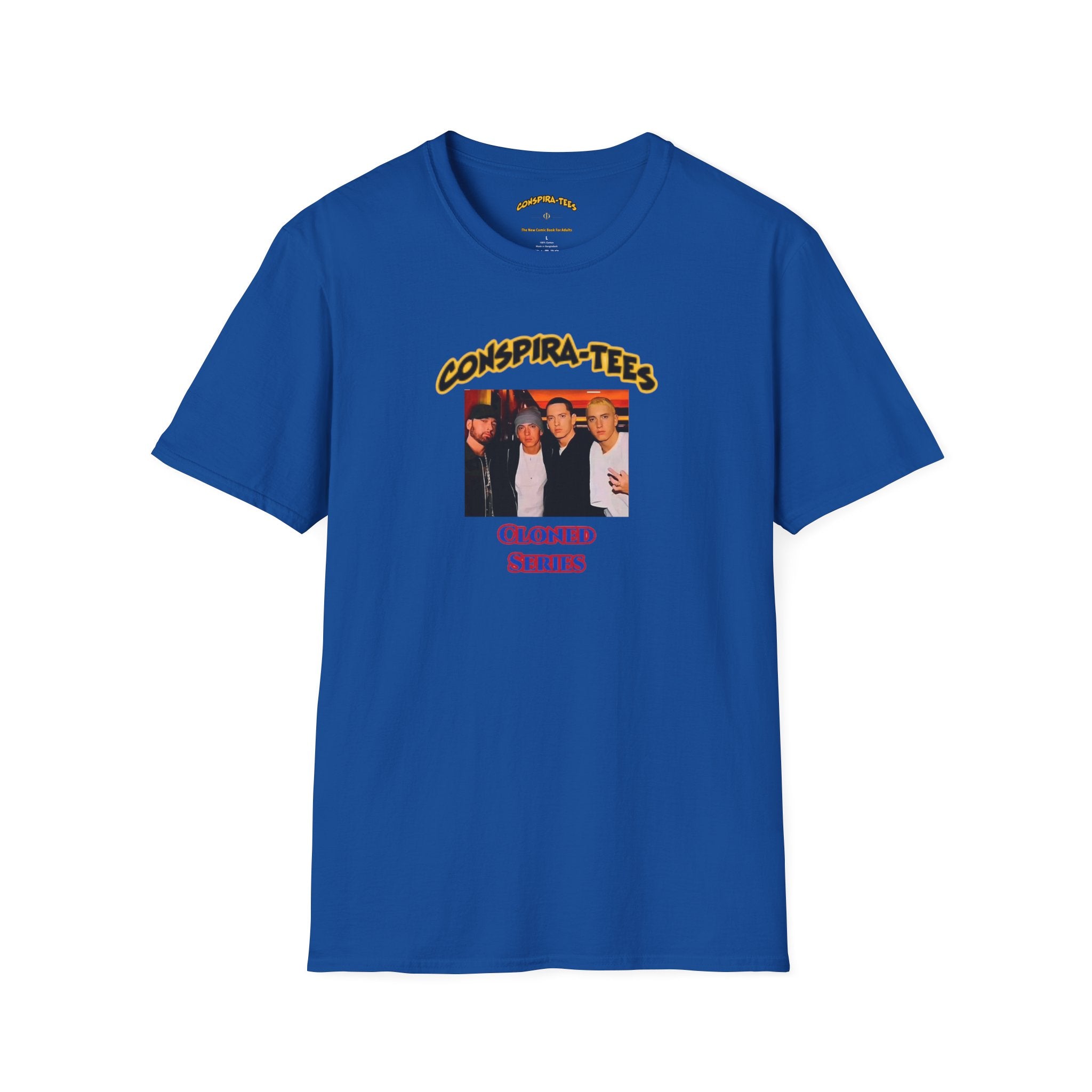 Celebrity Cloning Conspira-tee. This theory suggests that the Illuminati replaced this rapper in the mid 2000s.