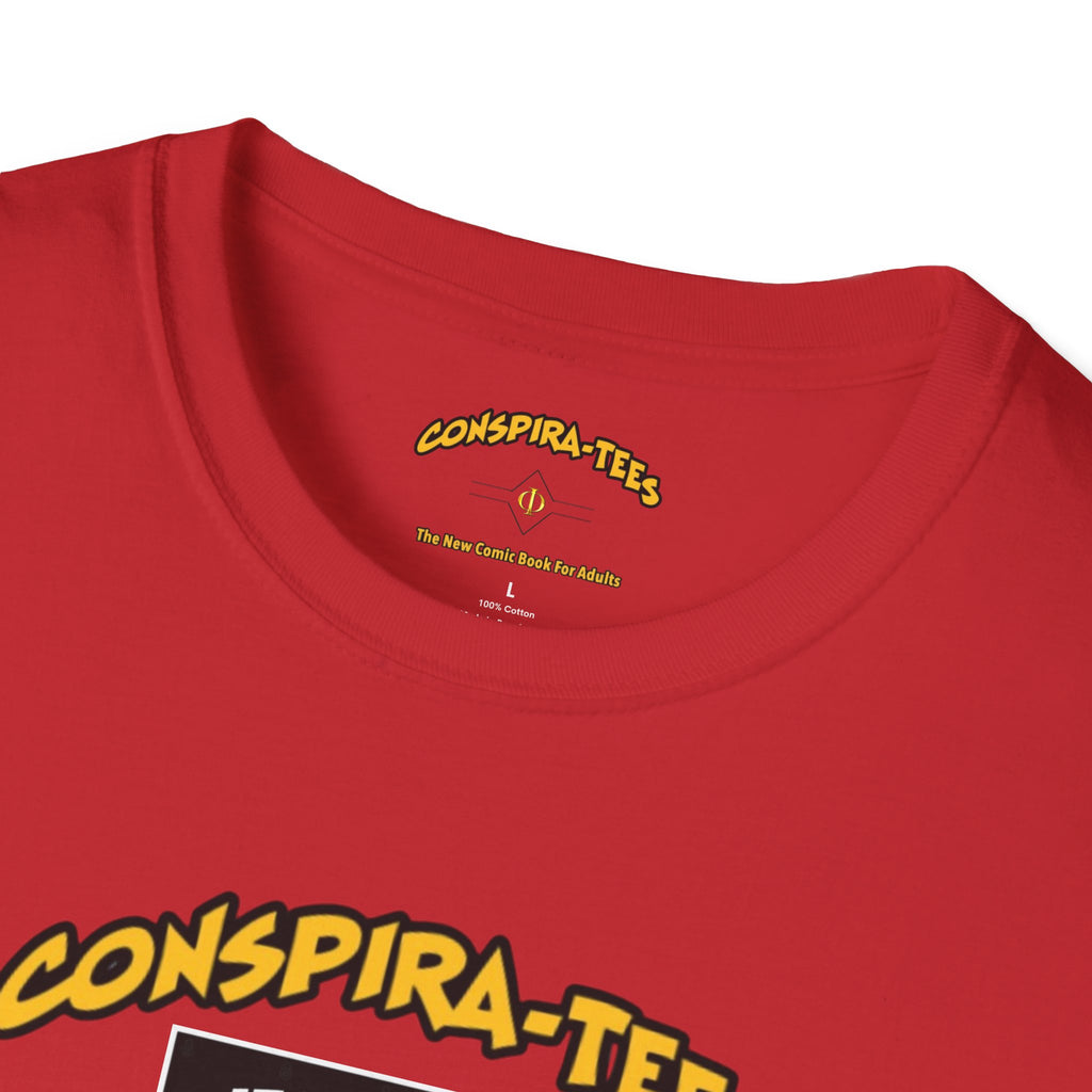 Birds are Drones Conspira-tee. This one is a parody designed to fight misinformation with satire, mocking real, dangerous conspiracy theories by creating a more absurd one.