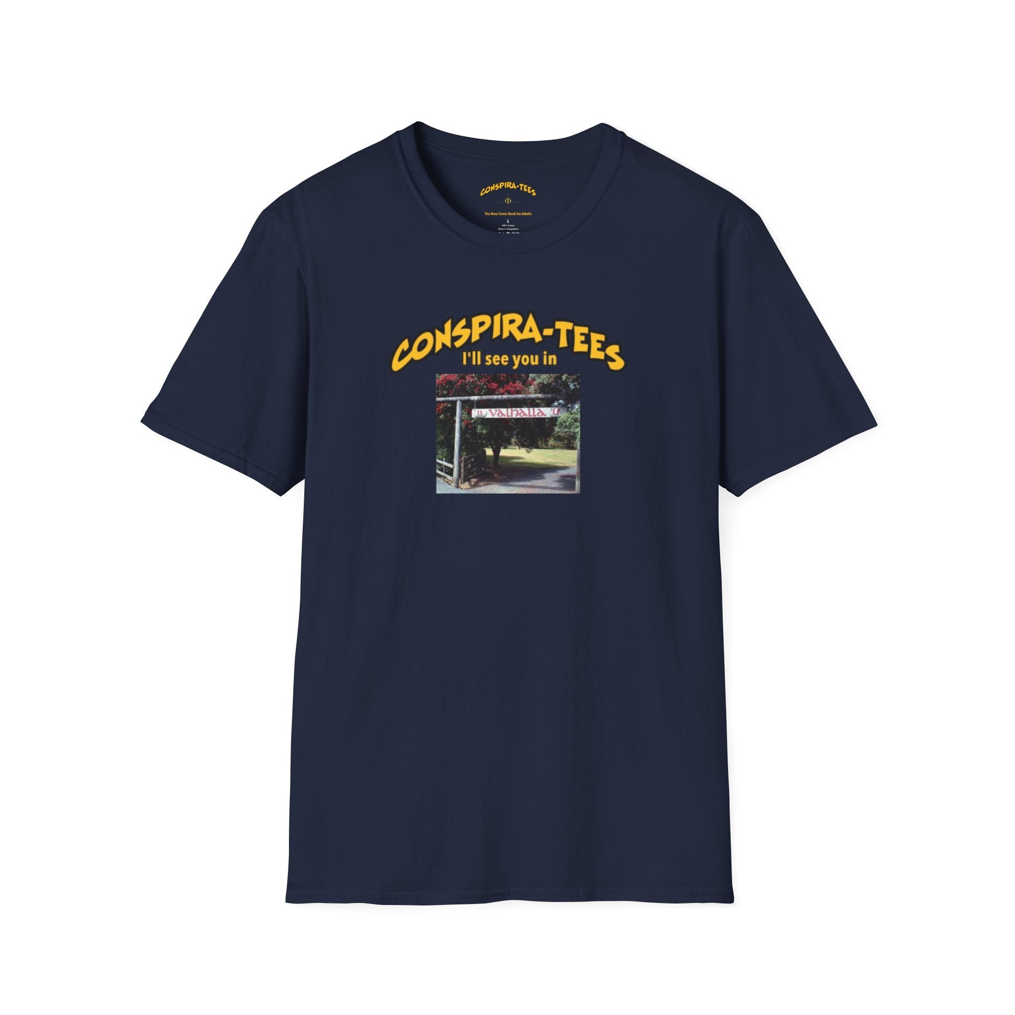 See you in Valhalla Conspira-tee. Some say Valhalla Is a witness relocation resort on Goat Island. Is Charlie Kirk alive? Was his death faked? Check out the movie Snake Eyes. 🍿