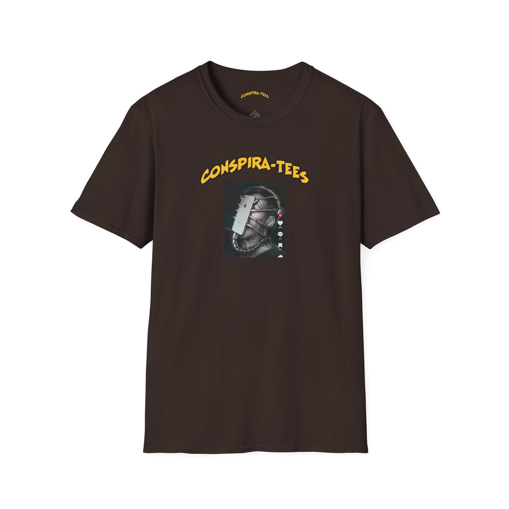 Phone, alien, tech addiction, Conspira-tee