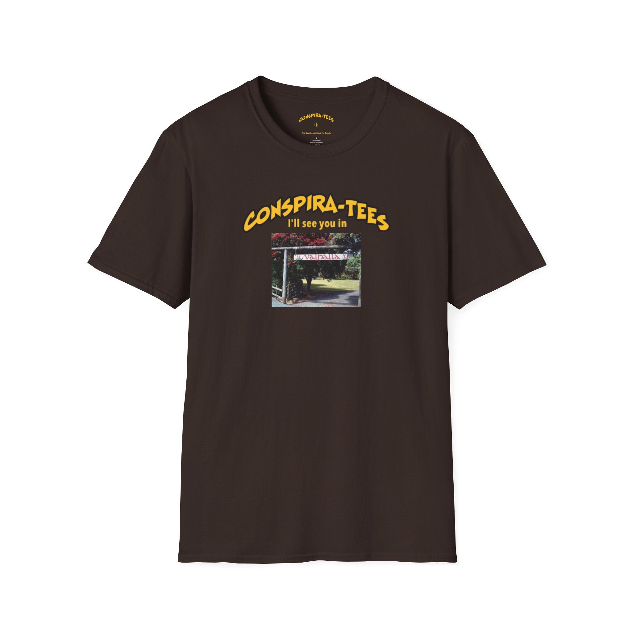 See you in Valhalla Conspira-tee. Some say Valhalla Is a witness relocation resort on Goat Island. Is Charlie Kirk alive? Was his death faked? Check out the movie Snake Eyes. 🍿
