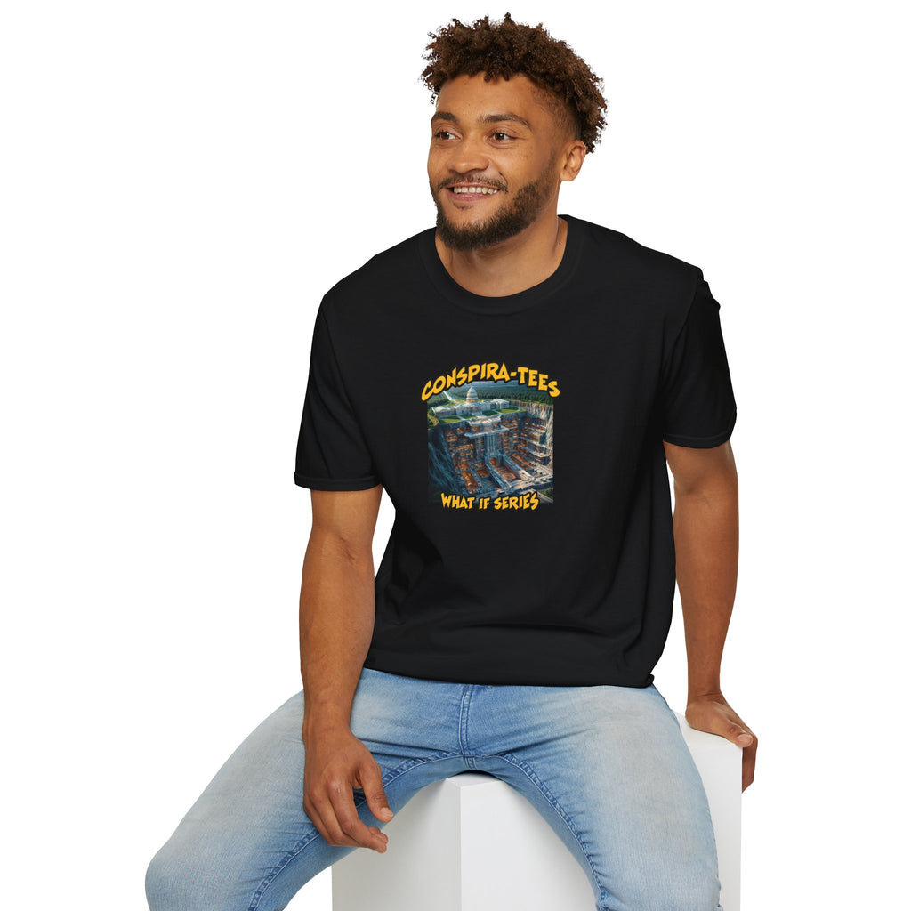 City Under The Capitol Building Conspira-tee. There is said to be around 1400 Deep Underground Military Bases in the US alone. Look up Subtropolis if you’re interested. It’s amazing!