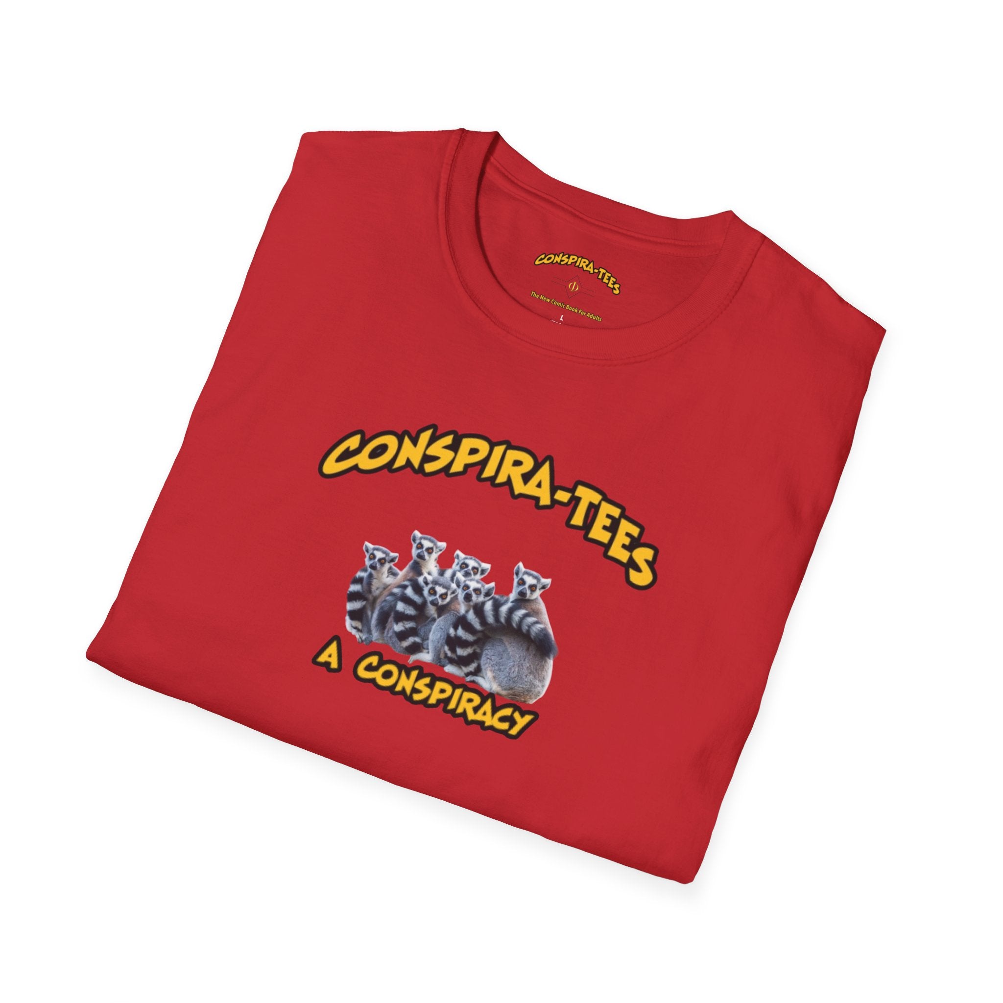 Conspiracy Conspira-tee. A group of lemurs is most commonly called a conspiracy. This unique collective noun refers to their social intelligence and cooperative behavior when outsmarting predators.