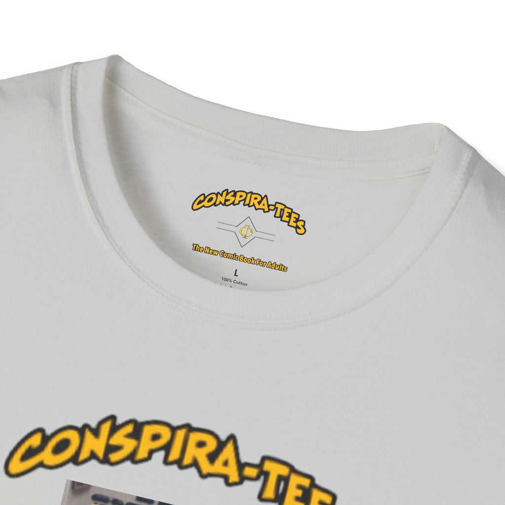 Biden train derailment painting Conspira-tee